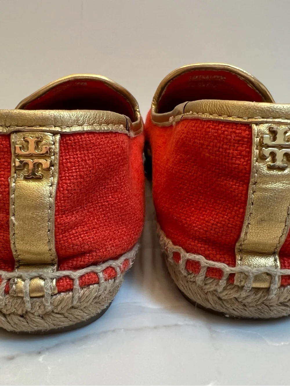 Tory Burch Coco Applique Espadrille Calf Hair Flats 8.5 EUC - Picture 8 of 9
